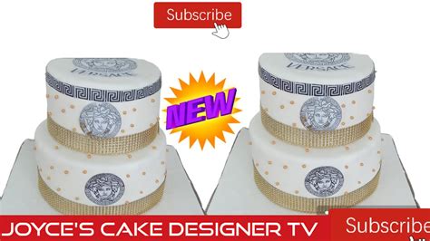 pink versace birthday cake|Easy Ways to Decorate Beautiful Versace cake/Birthday cake.